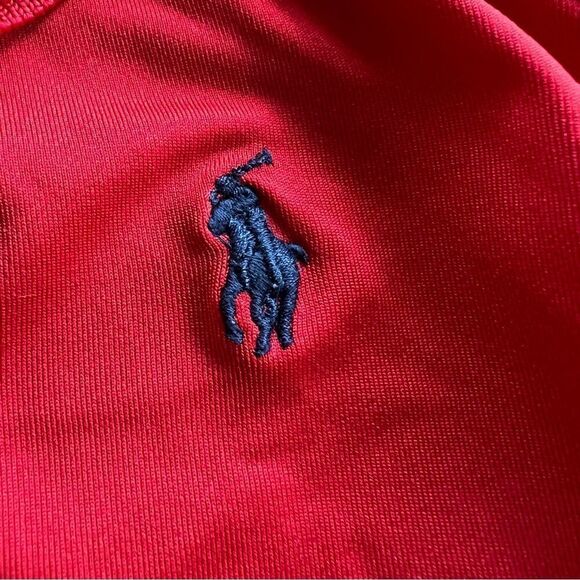 Polo by Ralph Lauren Performance Boy’s Red Collared Short Sleeve Shirt 6 - Picture 2 of 3